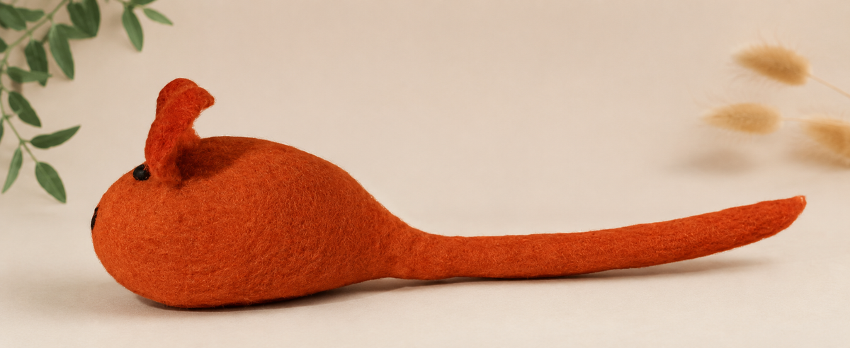 Handcrafted felt chew toys