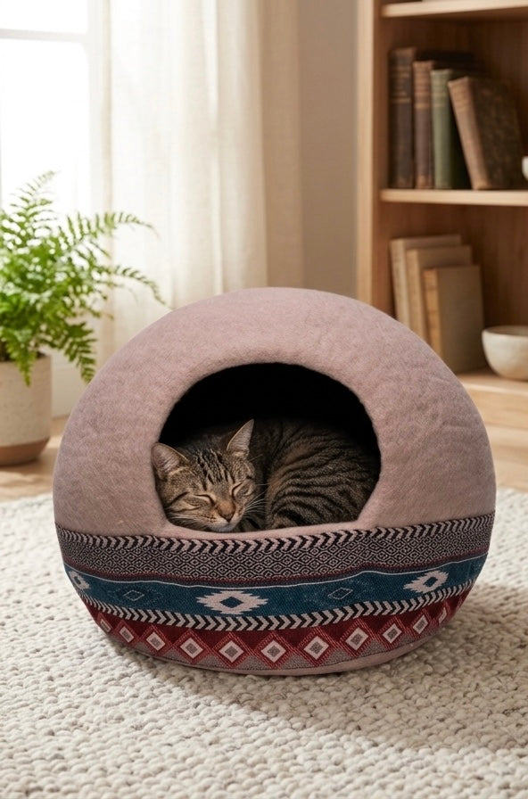Wool Felt Cat Cave