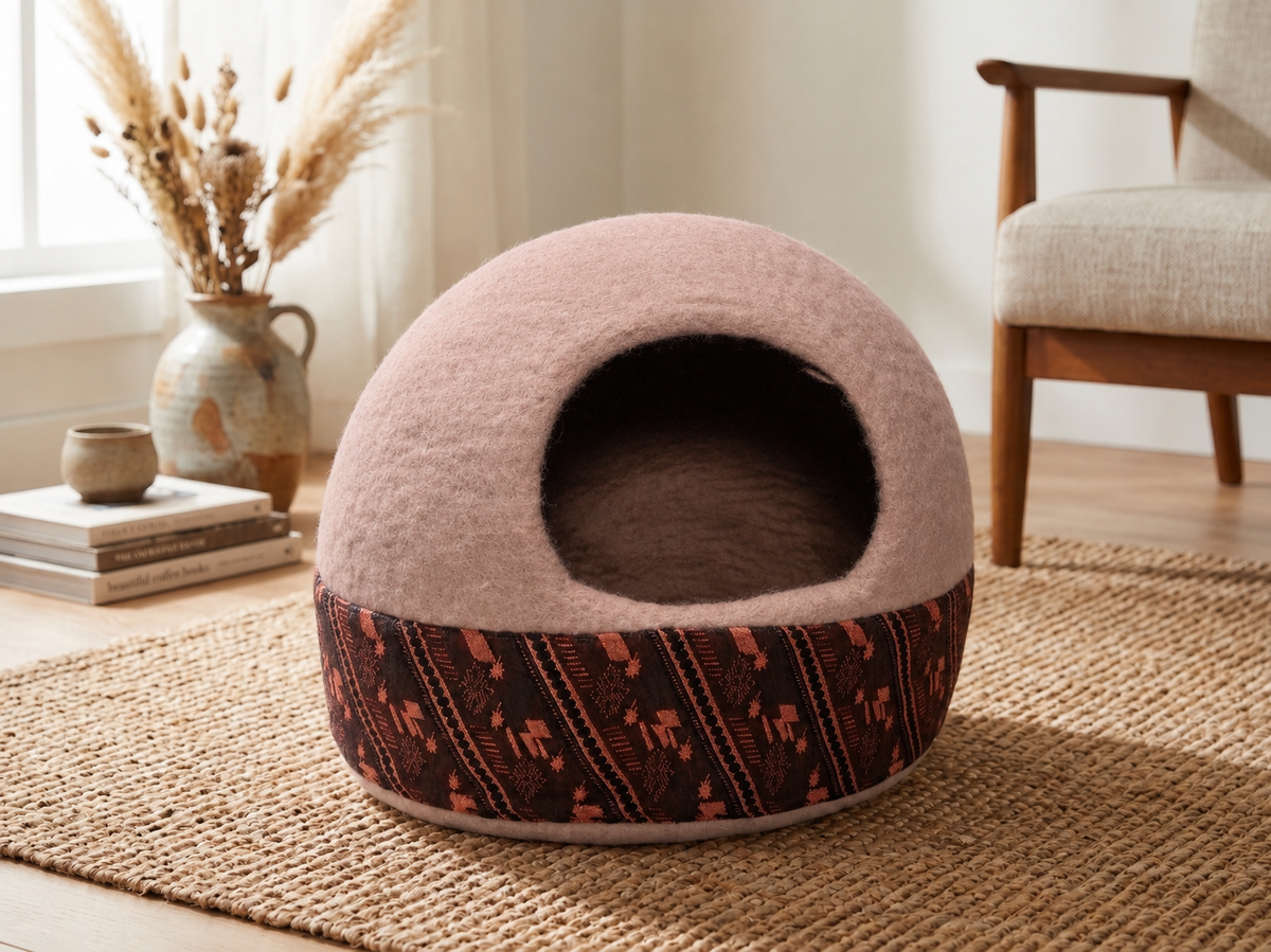 Wool Felt Cat Cave